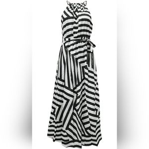 ChenhengWomen's Summer Casual Dresses Geometric Print Sleeveless